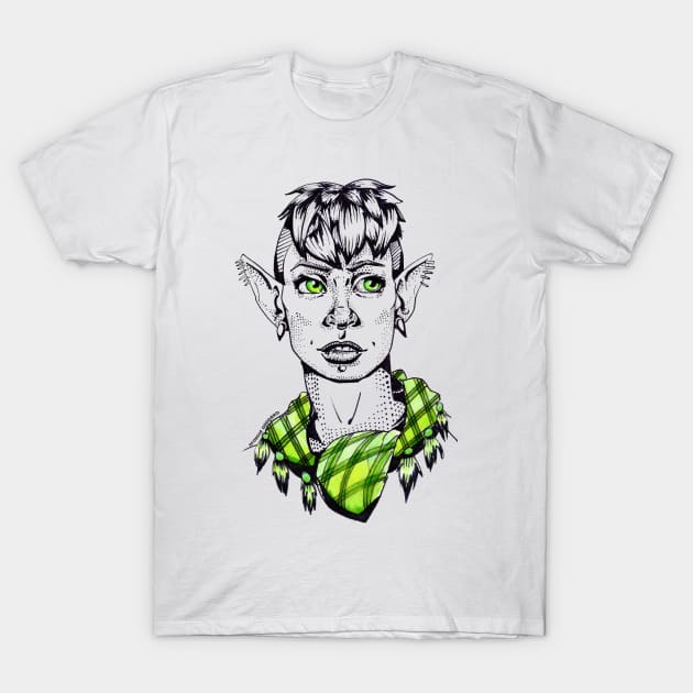 Modern Punk Elf T-Shirt by georgiagoddard